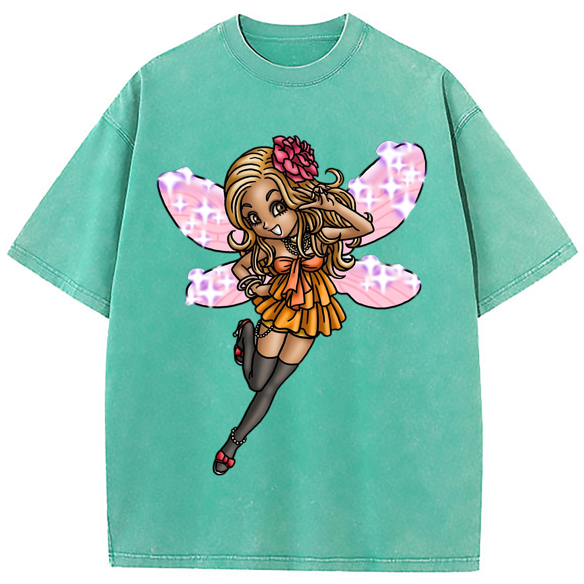（画像用） ドラゴンクエスト Doragon Kuesuto Dragon Quest 綿100% ヴィンテージ風 半袖Tシャツ（フロントプリント）